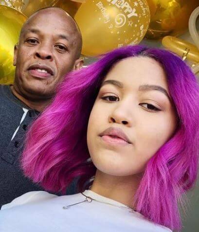Cassandra Joy Greene ex-boyfriend Dr. Dre with his daughter Truly Young.